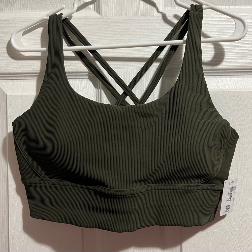 Lululemon ribbed longline energy bra size 14